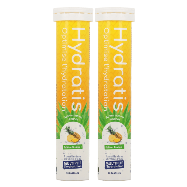 Solution De Rehydratation Citron Ananas, Lot 2x20 Pastilles Effervescentes | Parashop.com