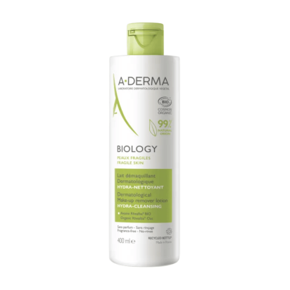 Biology Lait Démaquillant Dermatologique Bio, 400ml | Parashop.com
