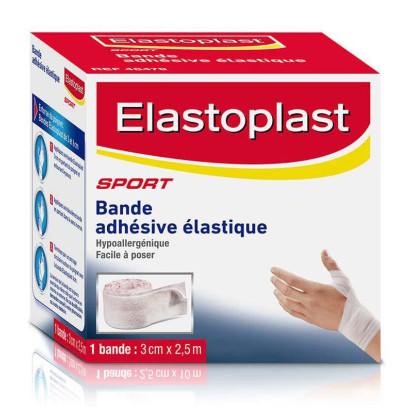 SPORT Bande adhésive élastique, 1 bande 3cm x 2,5m Elastoplast - Parashop