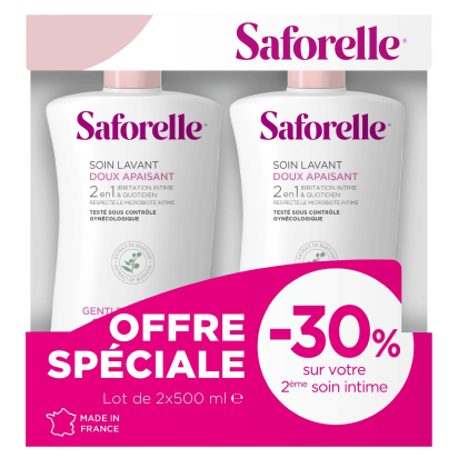 Saforelle Soin Lavant Doux, 2 x 500ml | Parashop.com