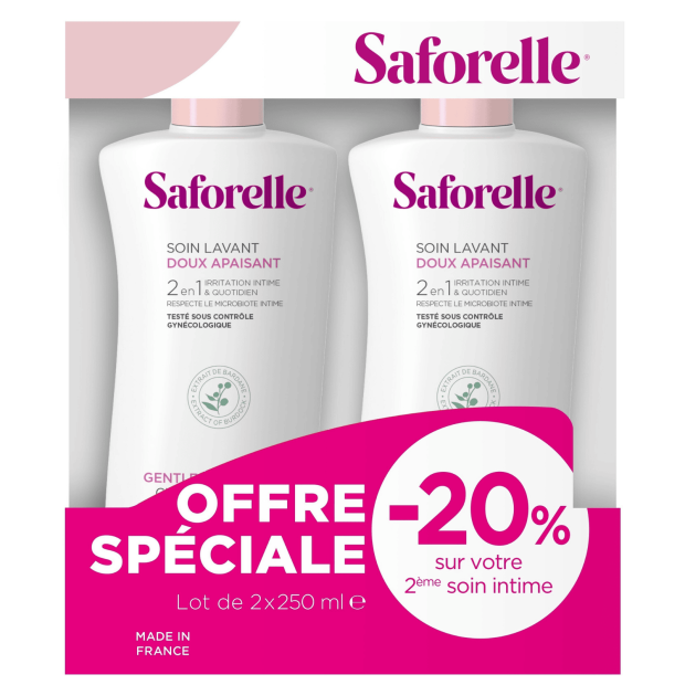 Saforelle Soin lavant doux, 2 x 250ml | Parashop.com