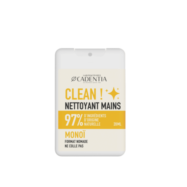 Clean Nettoyant Mains Monoï, 20ml | Parashop.com