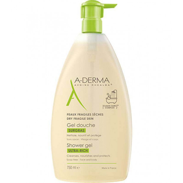 Gel douche surgras, 750ml A-Derma - Parashop