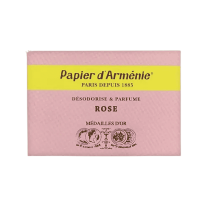 Carnet La Rose, 12 feuilles Papier d'Arménie™ | Parashop.com
