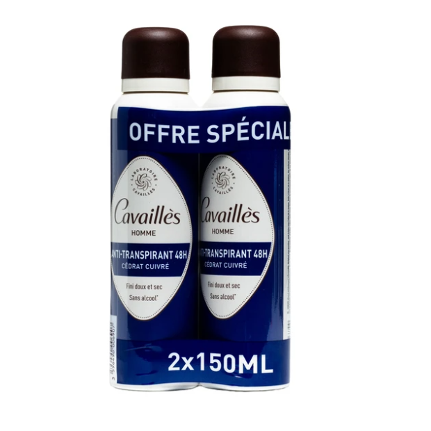 Absorb+ Homme Déodorant Anti-Transpirant 48H Spray, Lot 2X150ml