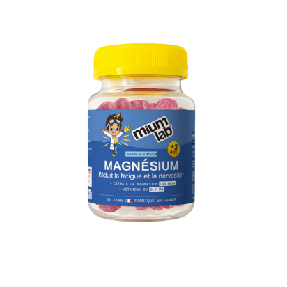 KID 3+ Gummies Magnésium Sans Sucre, 30 Gummies