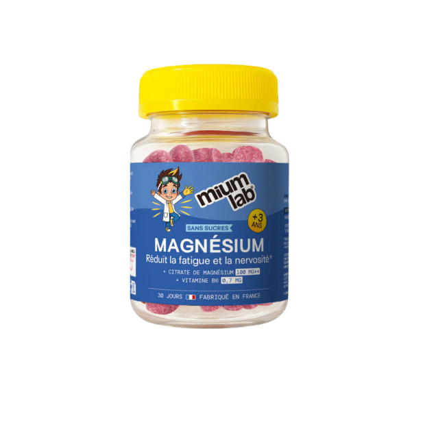 KID 3+ Gummies Magnésium Sans Sucre, 30 Gummies