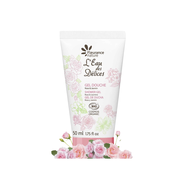 Gel Douche L'Eau des Délices Rose & Jasmin, 50ml | Parashop.com