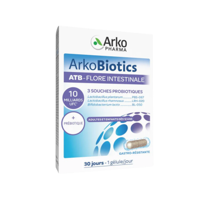 Probiotiques ATB Flore Intestinale 30 jours, 30 gélules | Parashop.com