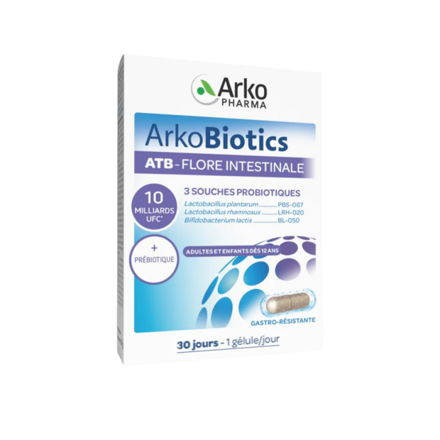 Probiotiques ATB Flore Intestinale 30 jours, 30 gélules | Parashop.com