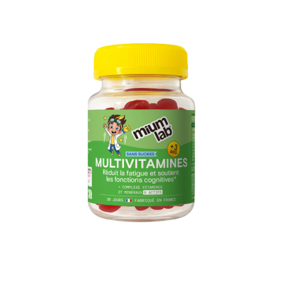 KID 3+ Gummies Multivitamines Sans Sucre, 30 Gummies | Parashop.com