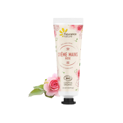 Crème Mains Bio Parfum Rose, 30ml | Parashop.com