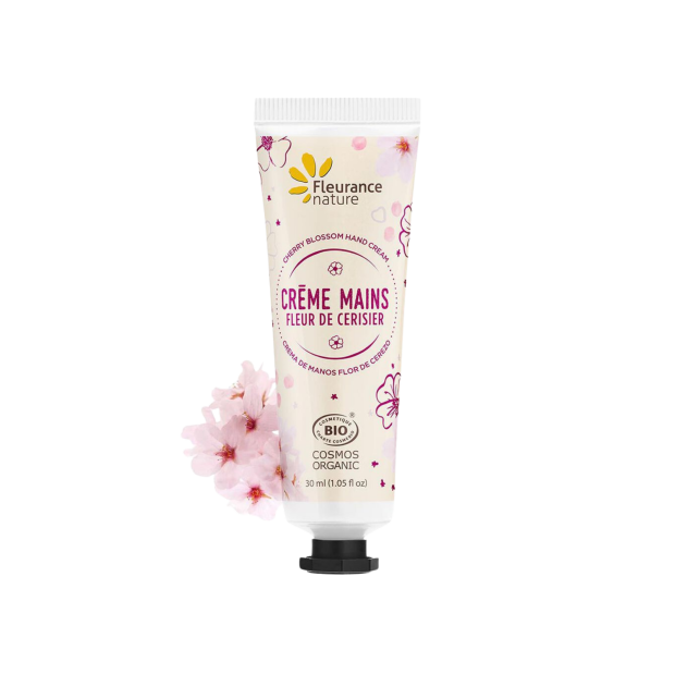 Crème Mains Bio Parfum Fleur de Cerisier, 30ml | Parashop.com