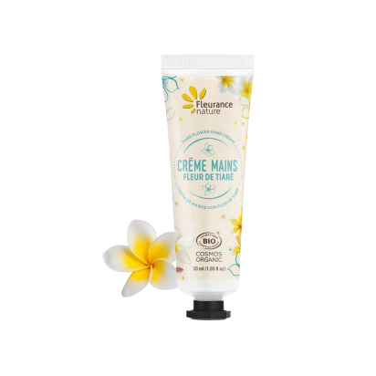 Crème Mains Bio Parfum Fleur de Tiaré, 30ml | Parashop.com