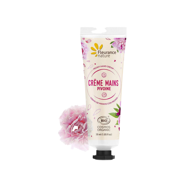 Crème Mains Bio Parfum Pivoine, 30ml | Parashop.com