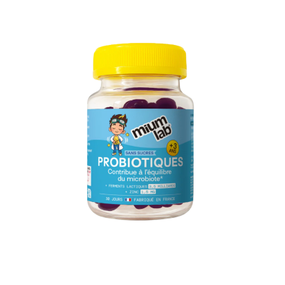 KID 3+ Gummies Probiotiques Sans Sucre, 30 Gummies