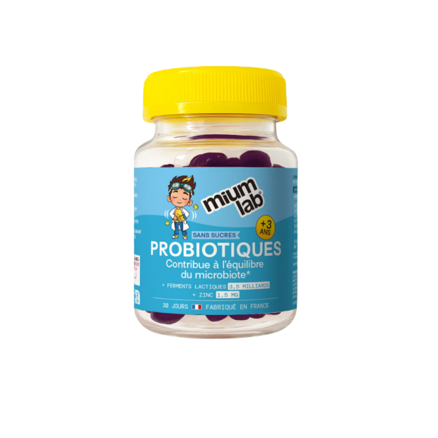 KID 3+ Gummies Probiotiques Sans Sucre, 30 Gummies