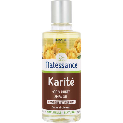 Huile de karité protège et répare, 100ml Natessance - Parashop