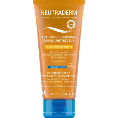 Gel douche surgras dermo-protecteur, 100ml Neutraderm - Parashop