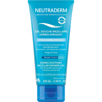 Gel douche micellaire dermo-apaisant, 100ml Neutraderm - Parashop