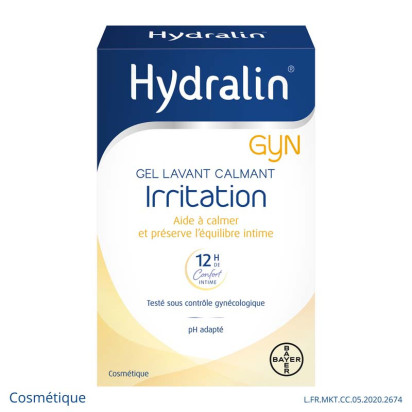 GYN Irritation Gel Lavant Calmant, 100ml Hydralin - Parashop