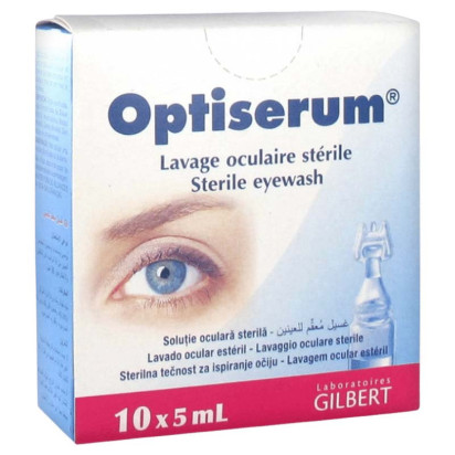 Lavage oriculaire stérile, 10x5ml Laboratoires Gilbert - Parashop