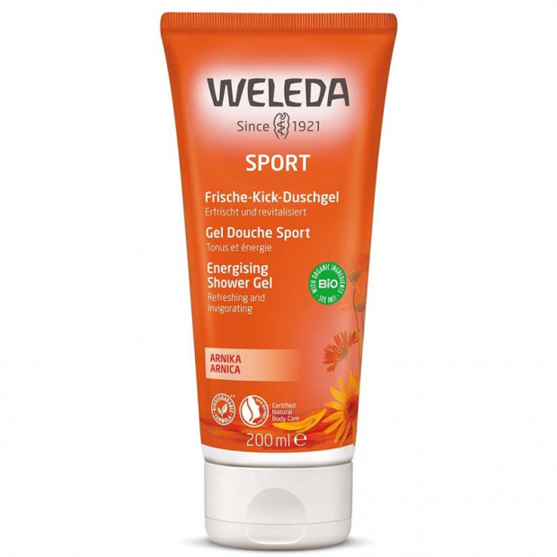 Gel douche sport à l'Arnica, 200ml Weleda - Parashop