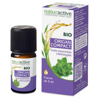 Huile essentielle origan compact bio, 5ml Naturactive - Parashop