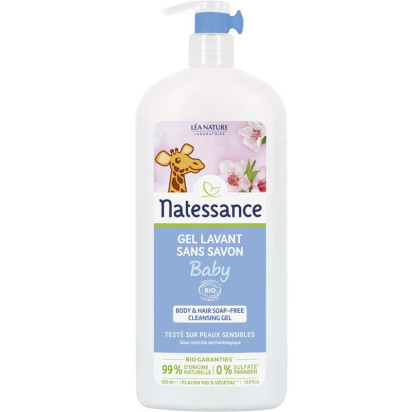Gel Lavant Sans Savon Baby Bio 500 ml