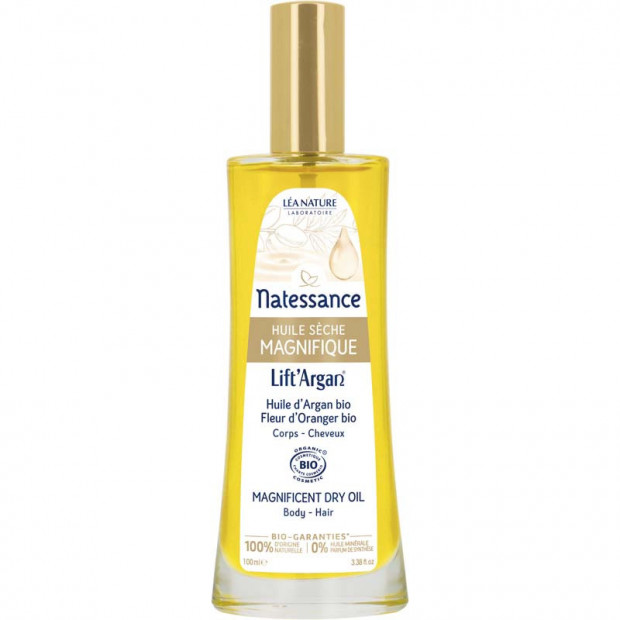 Huile sèche magnifique. 100ml  Natessance - Parashop