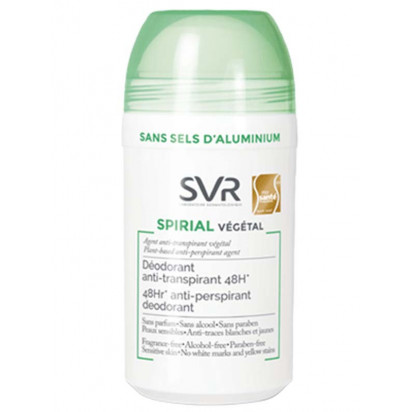 SPIRIAL Déodorant anti-transpirant végétal 48H. Lot de 2 Roll-on 50ml