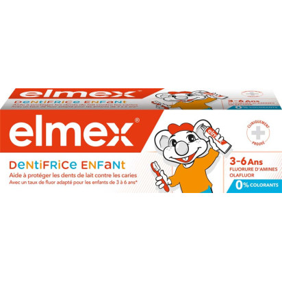 Dentifrice Anti-Caries Enfant 3-6 ans, 50ml Elmex - Parashop