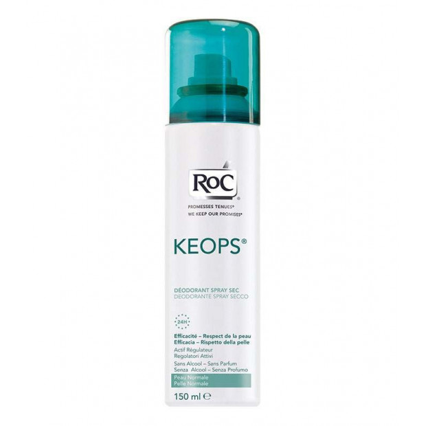 KEOPS, Déodorant Sec, Sans Alcool, Efficacité 24 h, 150ml Roc - Parashop