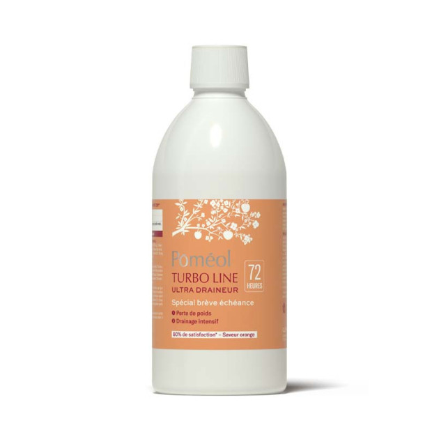 TURBO LINE 72h ultra draineur détox, 500ml Poméol - Parashop