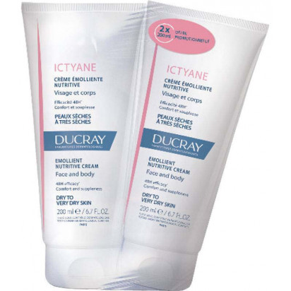 ICTYANE Crème Anti-dessèchement, 2 x 200ml Ducray - Parashop