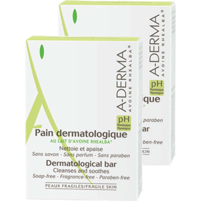 Pain dermatologique à l'avoine, 2X100g A-Derma - Parashop