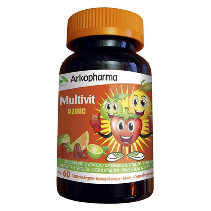 AZINC® JUNIOR Multivit Gommes Vitaminées à Mâcher, boîte de 60