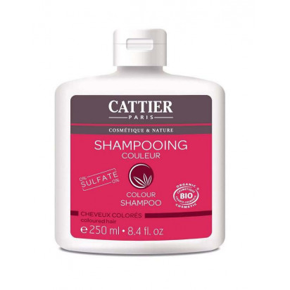 Shampoing couleur sans sulfates Bio, 250ml Cattier - Parashop