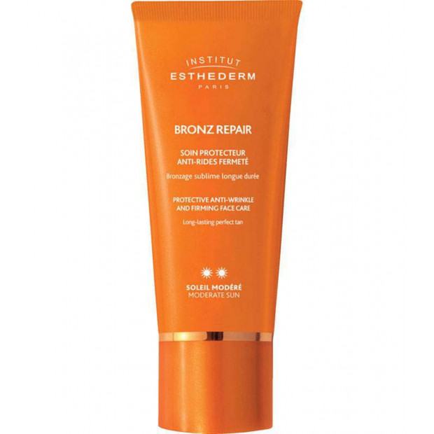 BRONZ REPAIR Soin protecteur anti-rides fermeté solaire modéré, 50ml Esthederm - Parashop