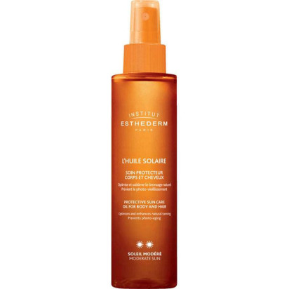 L'HUILE SOLAIRE Soin protecteur corps et cheveux soleil modéré, 150ml Esthederm - Parashop