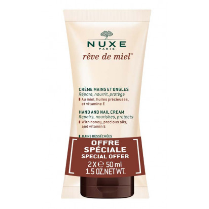 Crème mains et ongles Rêve de Miel, Lot de 2x50ml Nuxe - Parashop