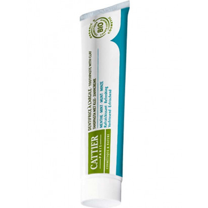 Dentifrice reminéralisant argile menthe, 75ml Cattier - Parashop