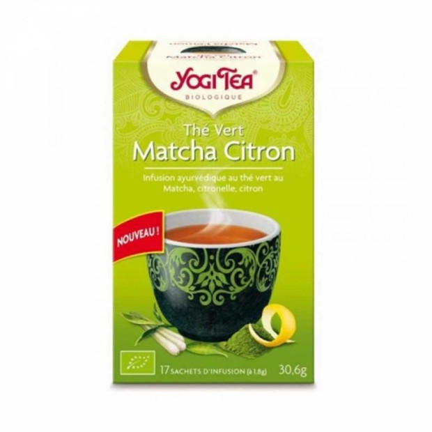 MATCHA CITRON infusion, 17 sachets Yogi Tea - Parashop