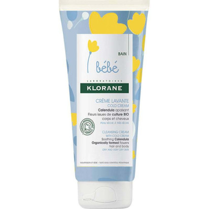 BEBE Crème lavante cold cream. Tube 200ml Klorane - Parashop