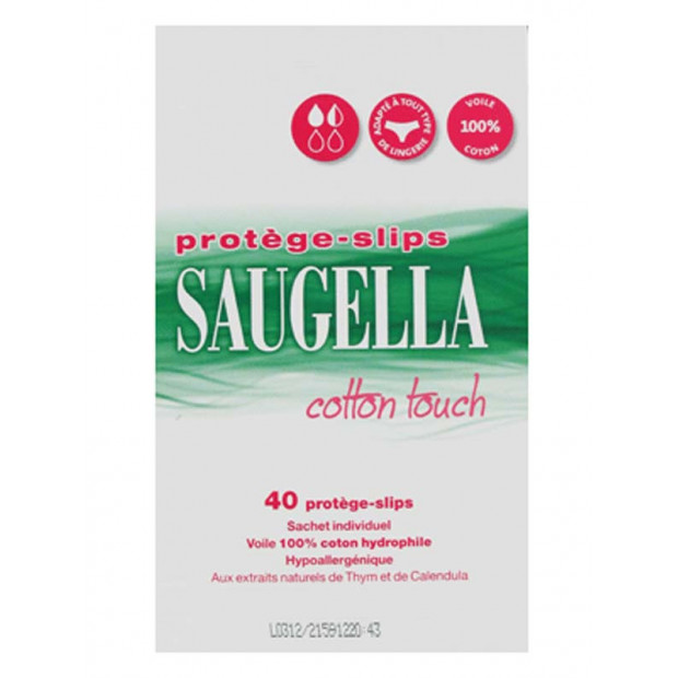 COTTON TOUCH Protège-slip. Sachet 40 Saugella - Parashop