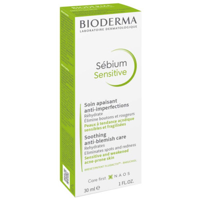SÉBIUM Sensitive soin apaisant anti-imperfections, 30ml Bioderma - Parashop