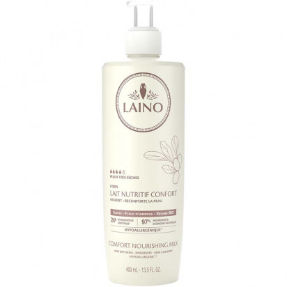 Lait nutritif confort karité, 400ml Laino - Parashop