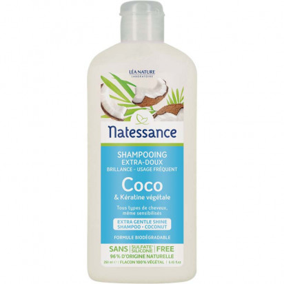 COCO, shampoing Extra-Doux, 250ml Natessance - Parashop