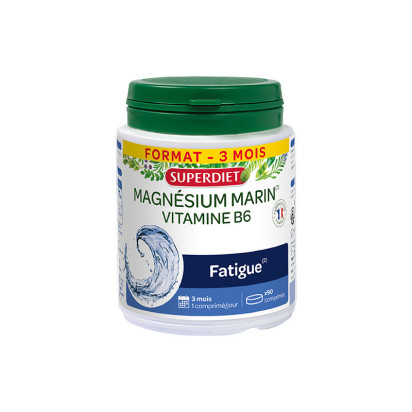 Magnésium Marin Vittamine B6, 90 comprimés Super Diet - Parashop