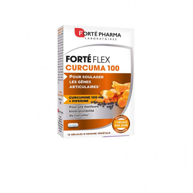 FORTE FLEX Curcuma 100, 15 gélules Forte Pharma - Parashop
